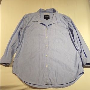 American Eagle striped prep shirt